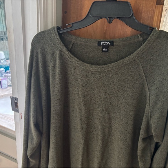 Buffalo David Bitton Olive Crewneck Sweater - Picture 2 of 3